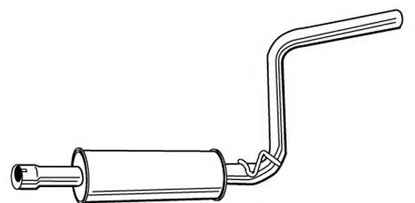 278-671 Bosal. 1k0253209ej глушитель средний гольф 1.4. 7e0 253 209 f. Walker 23268.